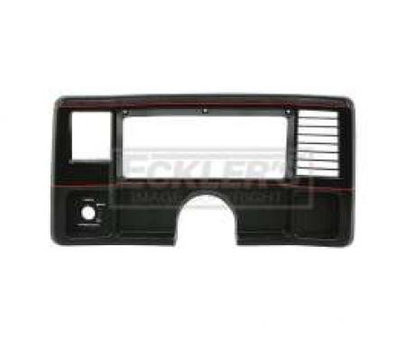 El Camino Dash Face Plate, Super Sport, Black With Red Stripe, 1986-1987