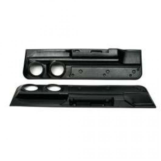 El Camino Lower Door Panels, With Dual Speaker Openings, Black, 1978-1987