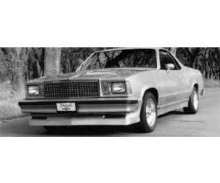 El Camino Front Spoiler, Stage II, With Air Deflector, 1978-1987