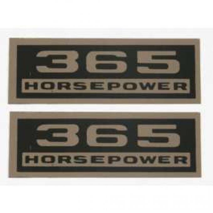 El Camino Valve Cover Decal, 365 Hp, 1971