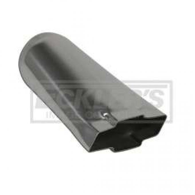 El Camino Bow Tie Exhaust Tip, Stainless Steel, 3-1/2 X 9, 2-3/4 Inlet, 1959-1987