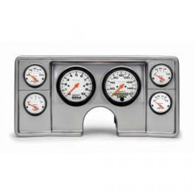 El Camino Instrument Cluster Panel, Aluminum Finish, With Phantom Gauges, 1982-1987