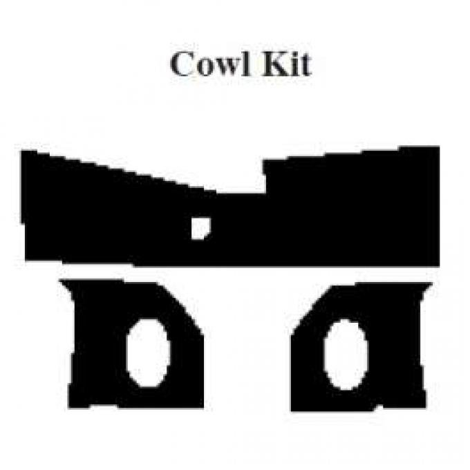 El Camino Acoustic Insulation Kits Cowl Kit, 1964-1967