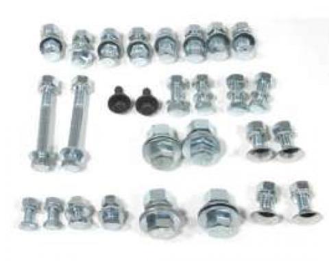 El Camino Bumper Bolt Kits Front, Complete Mounting Kit, 100 Pieces, 1960