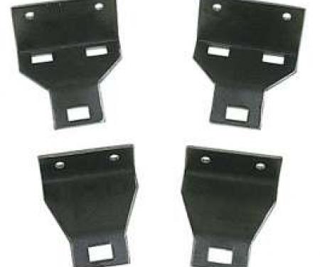 El Camino Headlight Bezel & Grille Mounting Brackets, Lowers, 1969