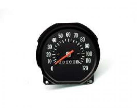 El Camino Speedometer, For Round Style Gauge Dash, With Console Shift Only, 1971-1972