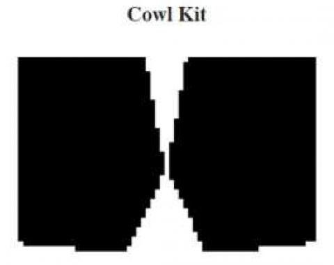 El Camino Insulation, QuietRide, AcoustiShield, Cowl Kit, 1973-1977