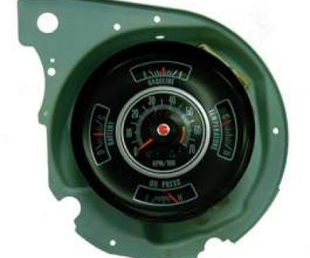 El Camino Tachometer, 6000 Red Line, Original Style, 1969