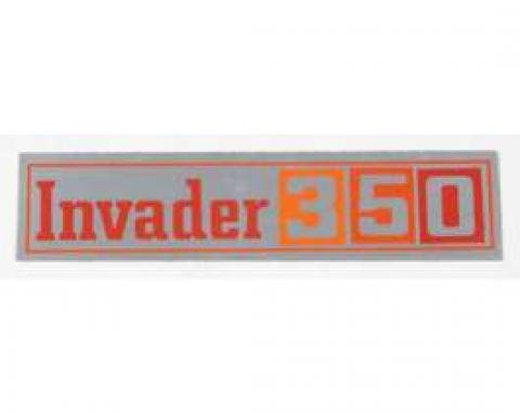 El Camino Valve Cover Decal, GMC Invader 350, 1971-1972