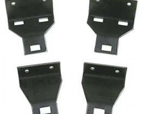 El Camino Headlight Bezel & Grille Mounting Brackets, Lowers, 1969