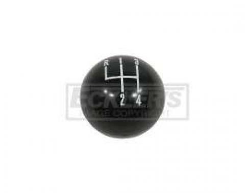 El Camino Shift Knob, 4-Speed, Black With 5/16 Thread, 1964-1968