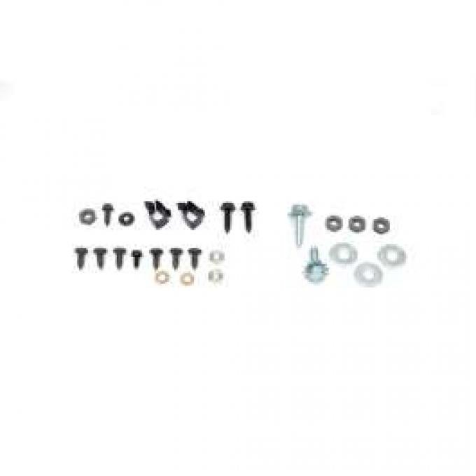 El Camino Heater & Air Conditioning Fastener Kit, Small Block Rear Of Firewall, 1972