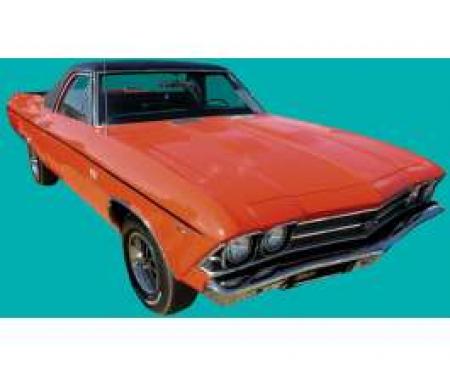Graphic Express 1970-72 Chevy Chevelle Complete Paint Stencil – Hood & Trunk, GE-QH-108-ST