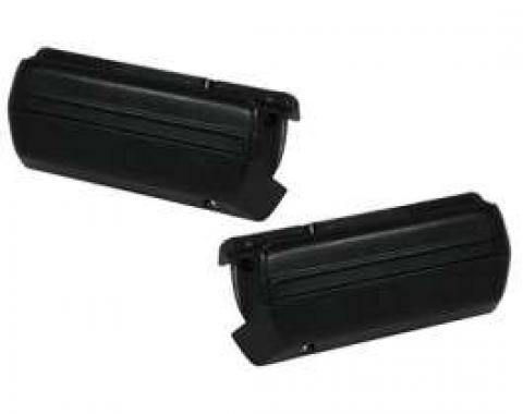 El Camino Arm Rest Bases, Black, 1968-1972