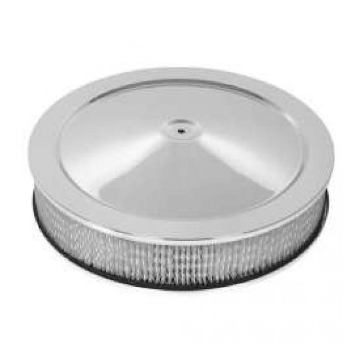 El Camino Air Cleaner, Round Chrome, 14 X 3