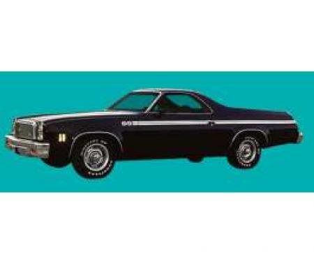 El Camino Ss Stripe Kits Complete, White, 1973-1977