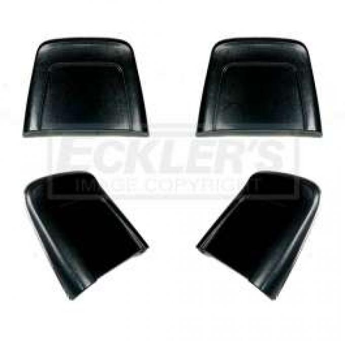 El Camino Bucket Seat Backs, Black, 1966