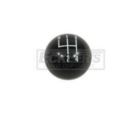 El Camino Shift Knob, 4-Speed, Black With 5/16 Thread, 1964-1968