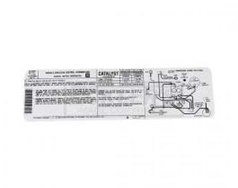 El Camino Emission & Hose Routing Decal, 231 c.i. (3.8) Automatic Transmission, Code DTF, 1983