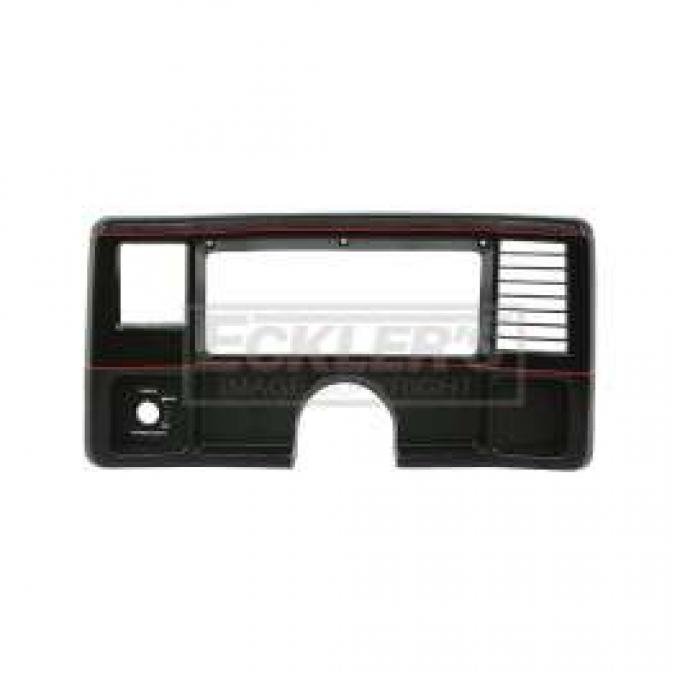 El Camino Dash Face Plate, Super Sport, Black With Red Stripe, 1986-1987