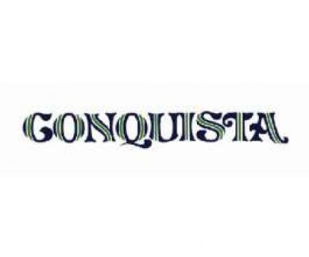 El Camino Conquista Tailgate Decal, Blue & Lime, 1978-1984