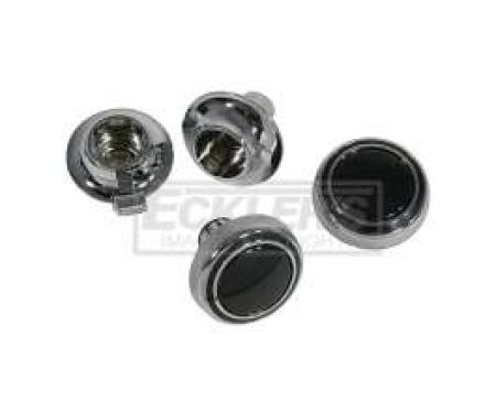 El Camino Radio Knobs, Mono Radio Knob Set, 4 Pcs, 1969-1971