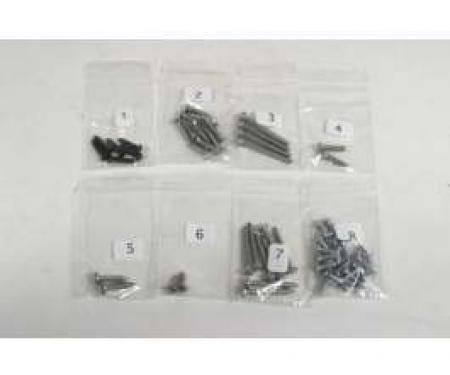 El Camino Exterior Screw Kits With Wheel Well, 66 Screws, 1973-1977