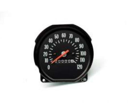 El Camino Speedometer, For Round Style Gauge Dash, With Console Shift Only, 1971-1972