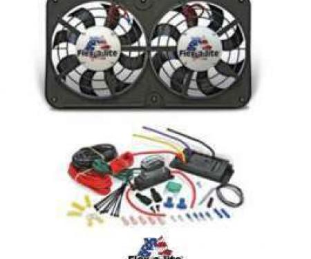 El Camino Fan Kit, Dual Electric, Flex-A-Lite, 12, 500CFM