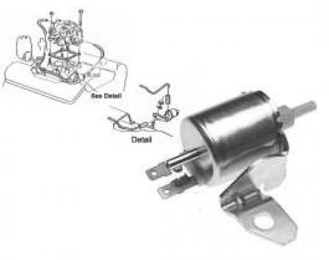 El Camino Transmission Control Spark Solenoid (TCS) V8 With 2 Barrel Or 350 c.i. With 4 Barrel Carburetor, 1971