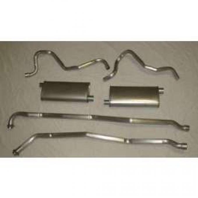 El Camino Exhaust, Aluminized, Dual, Without Resonators, 327 & 350 Engine, 1968-1969