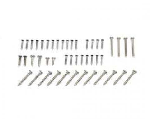 El Camino Exterior Screw Kits Laguna, 46 Pieces, 1973-1977