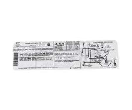 El Camino Emission & Hose Routing Decal, 231 c.i. (3.8) Automatic Transmission, Code DTF, 1983
