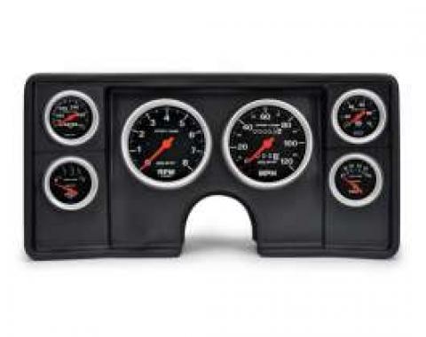 El Camino Instrument Cluster Panel, Black Finish, With Sport Comp Gauges, 1982-1987