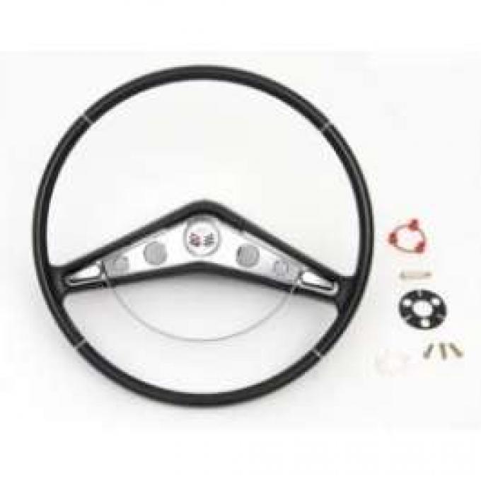 El Camino Steering Wheel, Impala Wheel, Black, 1959-1960