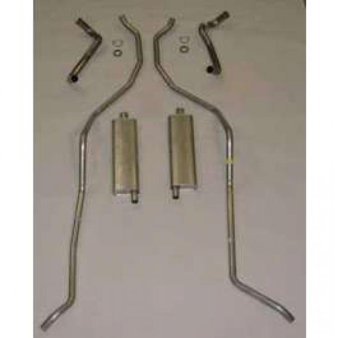 El Camino Exhaust System, Complete - 8 Cyl 348 Hi Perf With 2.5 Dual Exhaust Aluminum, 1959