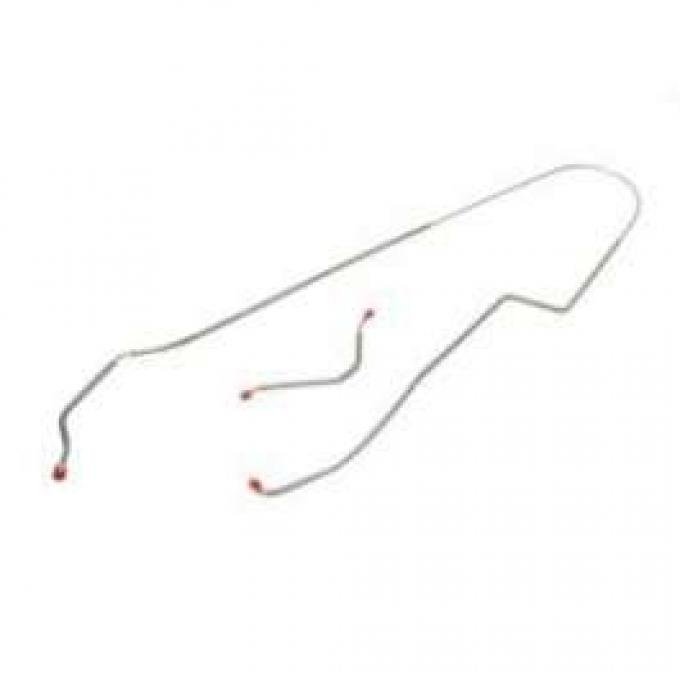 El Camino Brake Line, Front To Rear, For Factory Drum Brake Car, OE Steel, 1970