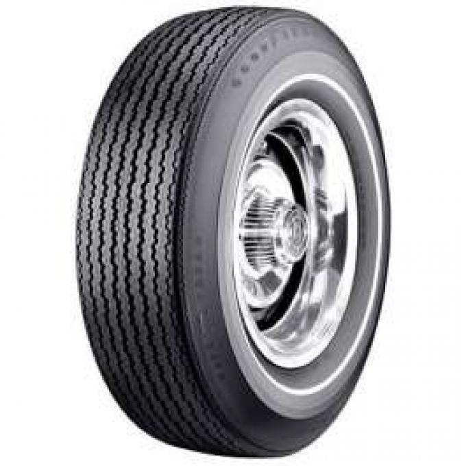 El Camino Tire, F70/14 White Stripe, Goodyear Speedway Wide Tread Bias Ply, 1967-1968