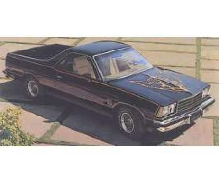 El Camino 78 Black Knight Decal Sets Gold, 1978