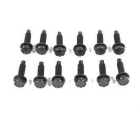 El Camino Door Hinge Screw Sets Mounting Screws Upper & Lower, Set of 12, 1966-1967