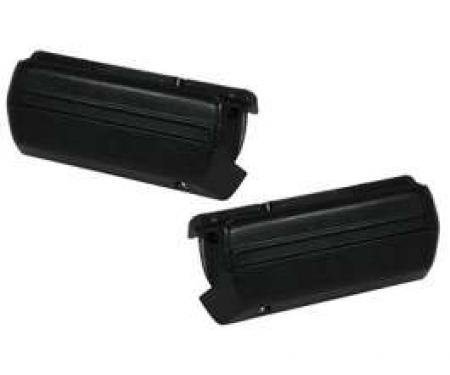 El Camino Arm Rest Bases, Black, 1968-1972