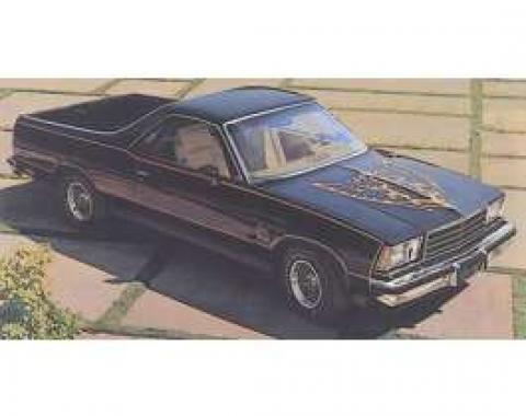 El Camino 78 Black Knight Decal Sets Gold, 1978