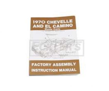 El Camino Factory Assembly Manual, 1970