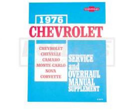 El Camino Service Shop Manuals 76 Supplement For 76