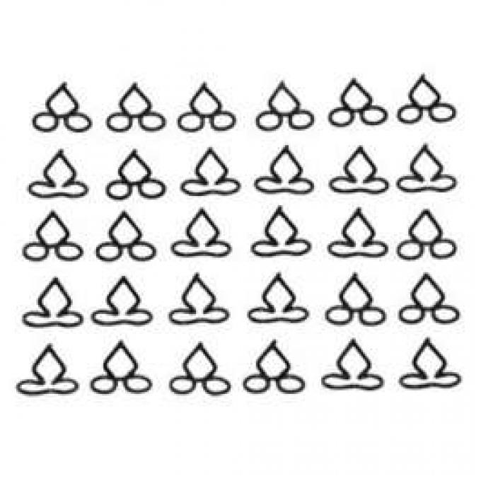 El Camino Fin Molding Clip, Set, 1960
