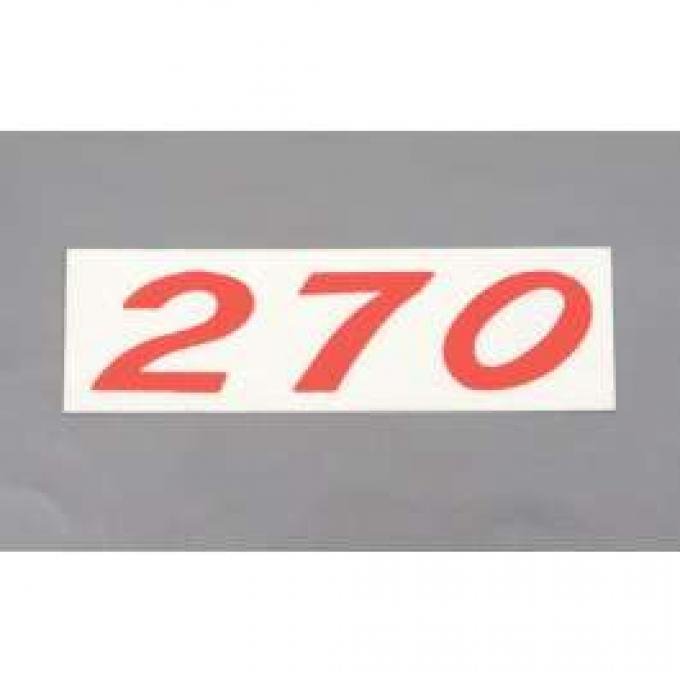 El Camino Valve Cover Decal, 270 Hp, 1971