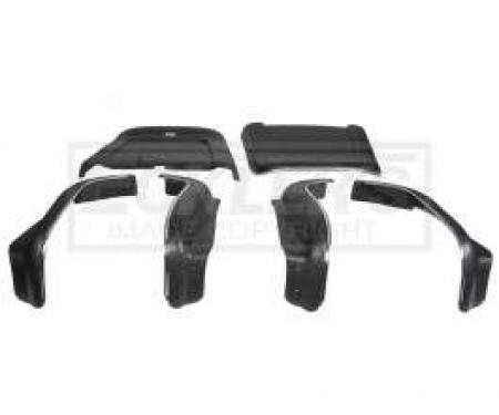 El Camino Bucket Seat Back & Bottom Set, Black, 1969-1972