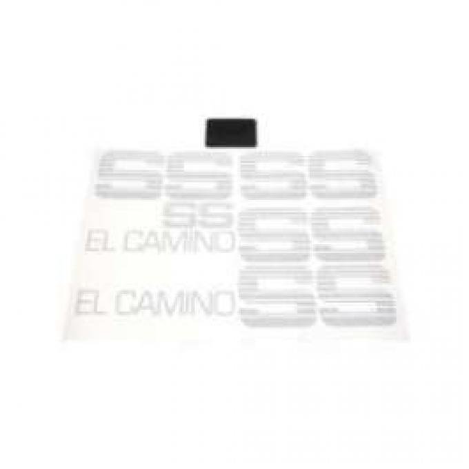 El Camino Choo Choo Super Sport Decal Set, Red (Non Factory Color) 1984-1987