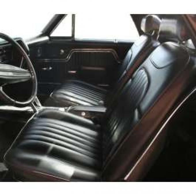 1971 1972 Chevelle Malibu Coupe Front Bucket Seat Covers Black Distinctive Indus