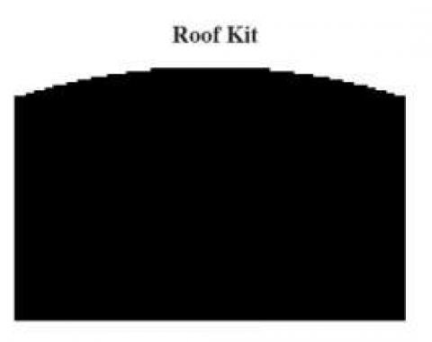 El Camino Insulation, QuietRide, AcoustiShield, Roof Kit, 1973-1977